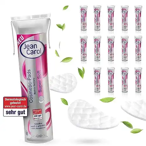 Wattepads Jean Carol Duo Super soft, rund, Vorteilspack (15x 60 Stück)
