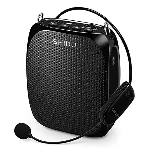 Sprachverstärker Shidu kabellos mit Headset-Mikrofon und Bluetooth