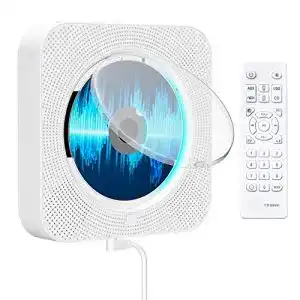 Tragbarer CD-Player mit Bluetooth und Wandmontage von Qoosea