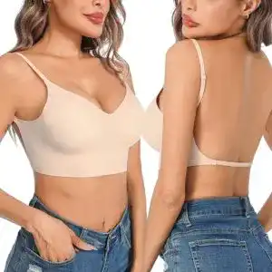 Rückenfreier BH Crewhpo für Damen ohne Bügel in verschiedenen Größen