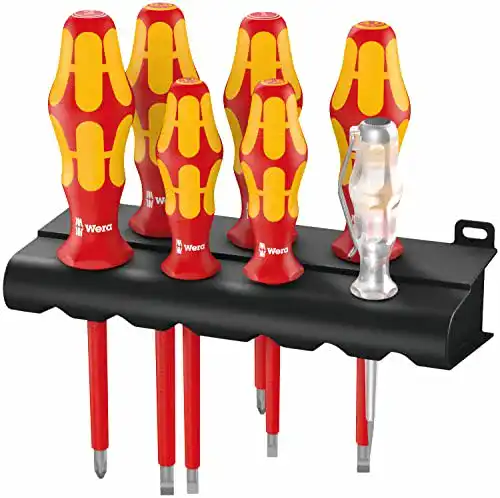 Spannungsprüfer-Schraubendreher Wera 05006147001 160 i/7 Rack VDE