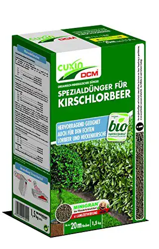 Cuxin 51301 Kirschlorbeer-Dünger 1,5 kg für gesundes Pflanzenwachstum