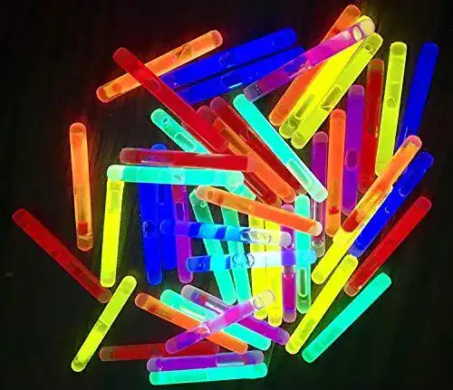 Knicklichter Angeln Molinorc 50 Mini Leuchtstäbe in verschiedenen Farben