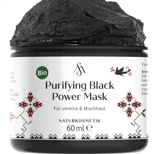Aktivkohle-Gesichtsmaske Mixedskins Bio Purifying Black Power Mask