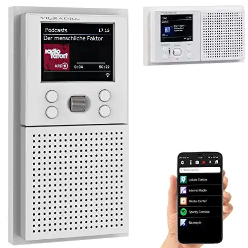 Unterputz-WLAN-Internetradio mit Bluetooth und DSP-Technologie