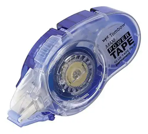 Tombow PN-IP Nachfüllbarer Kleberoller Maxi Power Tape, 8,4 mm x 16 m