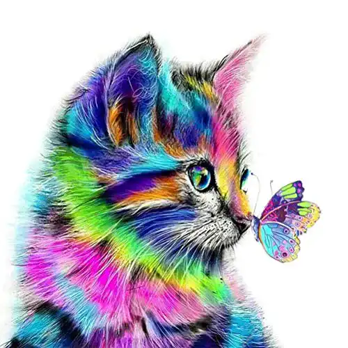 5D Diamant Malerei Katze – 30 x 30 cm DIY Set