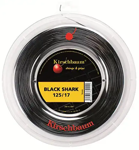 Kirschbaum Tennissaiten Shark Saitenrolle 200m Schwarz