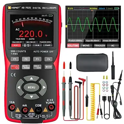 Oszilloskop XEAST Handheld: Digital Multimeter mit 9999 Counts