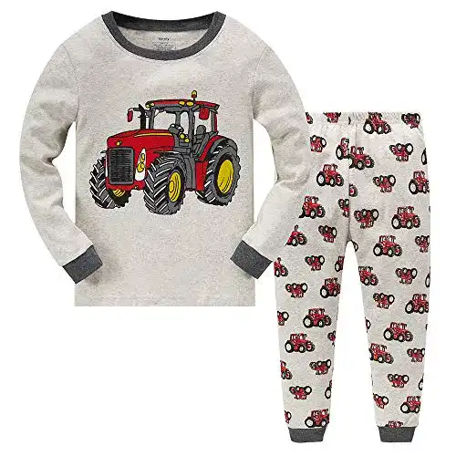Kinder Pyjama Tkiames Jungen Langarm Schlafanzug
