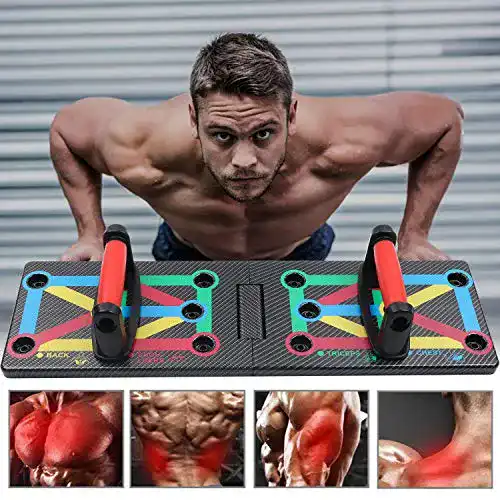 Push-Up Board GLKEBY 12-in-1 Faltbares Rack für Oberkörpertraining