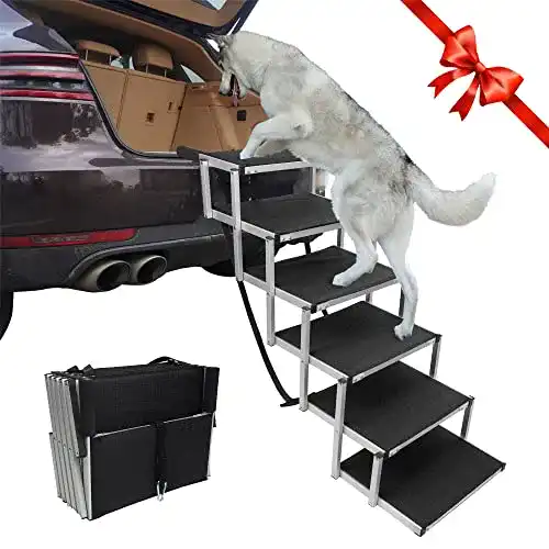 Hundetreppe YEP HHO 6 Stufen Faltbare Haustiertreppe für Hunde