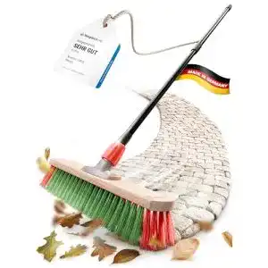 Novaliv Kehrbesen mit Teleskopstiel für Garten und Straßenreinigung