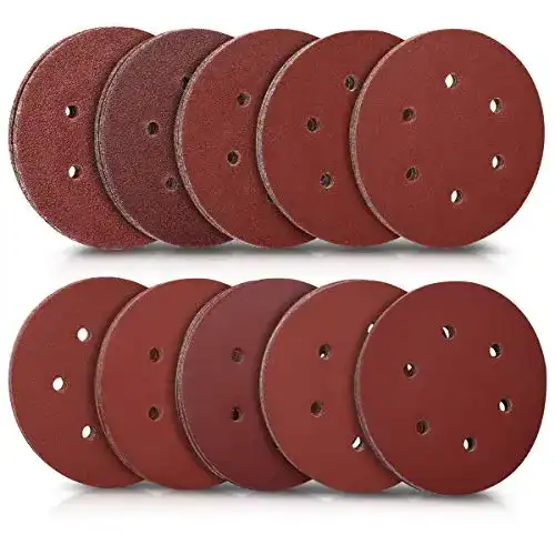 Schleifscheiben 150 mm Navaris 100 Stück für Exzenterschleifer