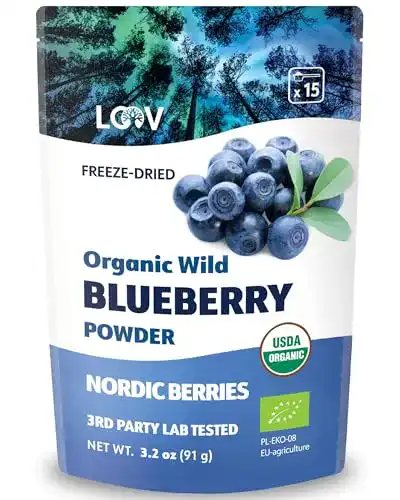 Heidelbeerextrakt Loov Bio Wildheidelbeer-Pulver 15 Tage Vorrat 91 g