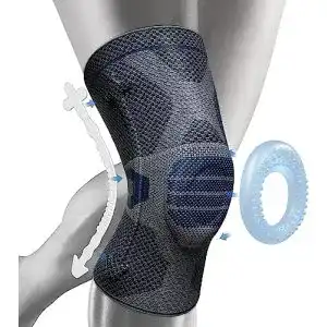 Neenca Kniebandage mit Patella Gel Pads und Seitenstabilisatoren