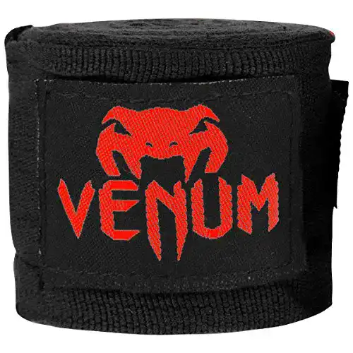 Boxbandagen von Venum, Schwarz/Rot, 4 Meter