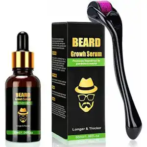 Bartwachstumsset Endim mit Titanium Derma Roller und Bartwuchs-Serum