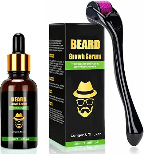 Bartwachstumsset Endim mit Titanium Derma Roller und Bartwuchs-Serum