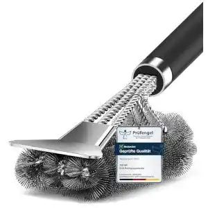 Grillreinigungsbürste TNTOR mit Edelstahl-Schaber