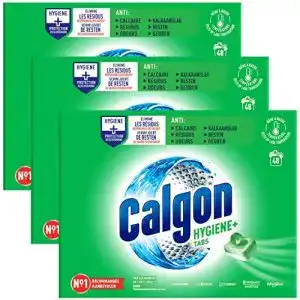 Anti-Kalk-Tabs für Waschmaschinen von Calgon, unparfümiert, 3 x 48 Stück