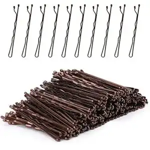 Haarnadeln Laicky Bobby Pins 200 Stück Braun mit Aufbewahrungsbox