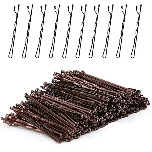Haarnadeln Laicky Bobby Pins 200 Stück Braun mit Aufbewahrungsbox