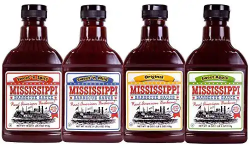 BBQ-Saucen Mississippi im 4er Probierpaket, 4 x 510g