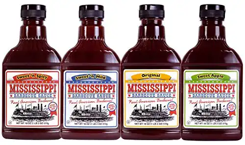 BBQ-Saucen Mississippi im 4er Probierpaket, 4 x 510g