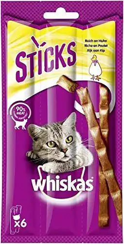 Whiskas Katzensticks mit Huhn 14 Packungen zu je 6 Stück