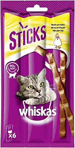 Whiskas Katzensticks mit Huhn 14 Packungen zu je 6 Stück