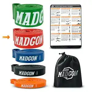 Power Band Madgon Widerstandsbänder in 5 Stärken als Einzelband