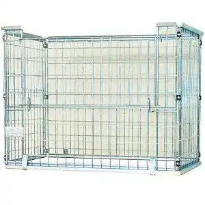Gitterbox für Europaletten, faltbar, Stahlgitter, 1220x820x900 mm