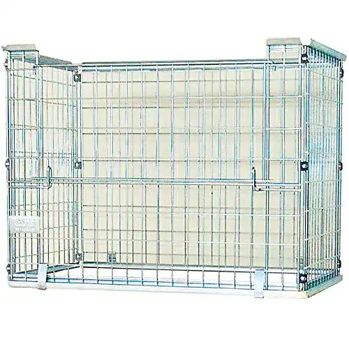 Gitterbox für Europaletten, faltbar, Stahlgitter, 1220x820x900 mm