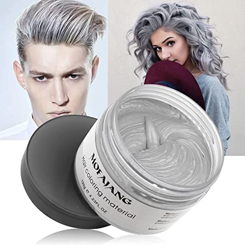 Silber Haarfarbe Volluck Temporäre Styling Haartone für Männer und Frauen