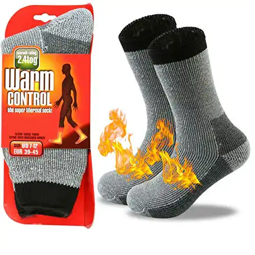 Thermosocken JARSEEN – Warme Winterstrümpfe mit Vollplüsch und Wolle