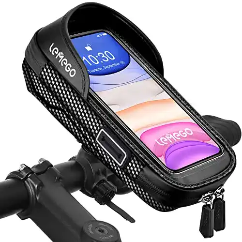 Fahrrad-Handyhalterung LemeGo für 7 Zoll Smartphones, wasserdicht