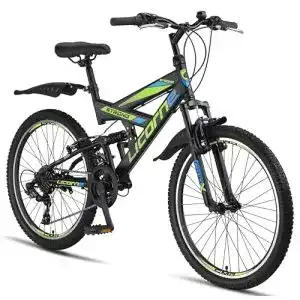 MTB Fully Licorne Bike Strong V Premium Mountainbike 24 Zoll