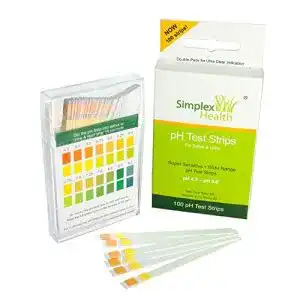 SimplexHealth pH Teststreifen für Urin und Speichel (100 Stück)