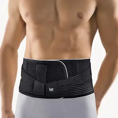 Rückenbandage Bort Vario mit Pelotte in schwarz, Größe M