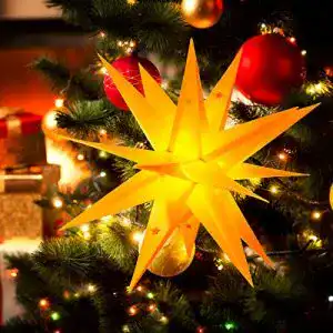 Adventsstern OUILA LED Weihnachtsstern, 45 cm Aufhängbar