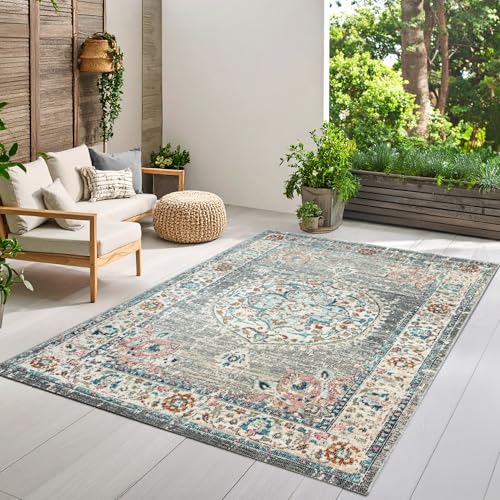 Outdoor-Teppich Palma aus Polypropylen für Terrasse und Balkon