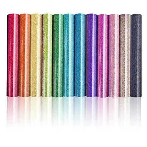 Plotterfolie Jodimitty 12er Set Vinylfolie 25x30cm für Textilien