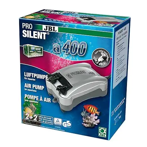 JBL ProSilent A400 Aquarium-Luftpumpe für 200-600 Liter Aquarien