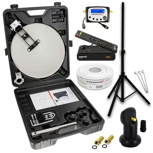 Camping Satellitenanlage Premium X für mobiles Fernsehen