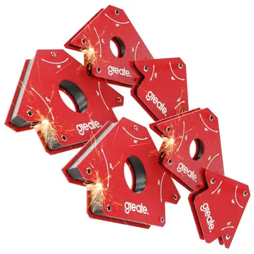 Winkelmagnet Set für Schweißarbeiten 6er Set mit stabiler Fixierung