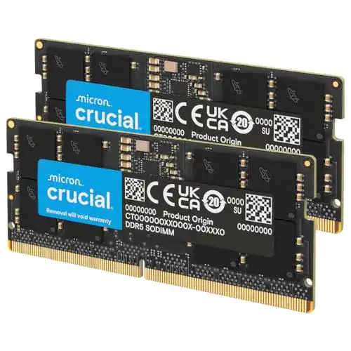 Crucial DDR5-RAM 32GB Kit (2x16GB) 5600MHz für PC-Leistung