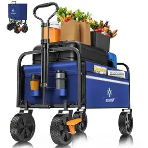 Faltbarer Bollerwagen Kesser für Transport und Freizeit