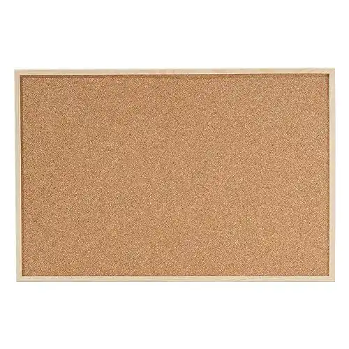 Korkwand Dahle Pinnwand aus Kork mit Holzrahmen 40 x 60 cm
