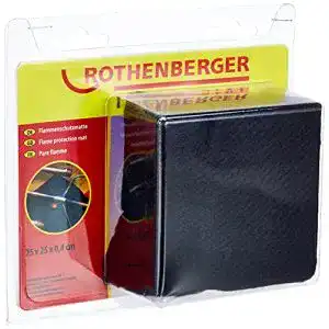 Flammenschutzmatte Rothenberger Industrial 250 x 250 mm schwarz 031051E